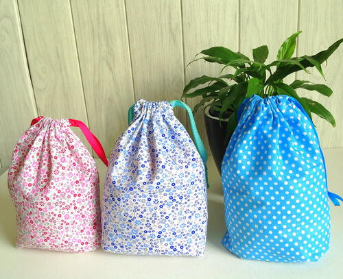How To Sew A Simple Drawstring Bag in Just a Few Steps