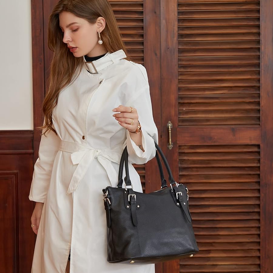Are Heshe bags real leather?